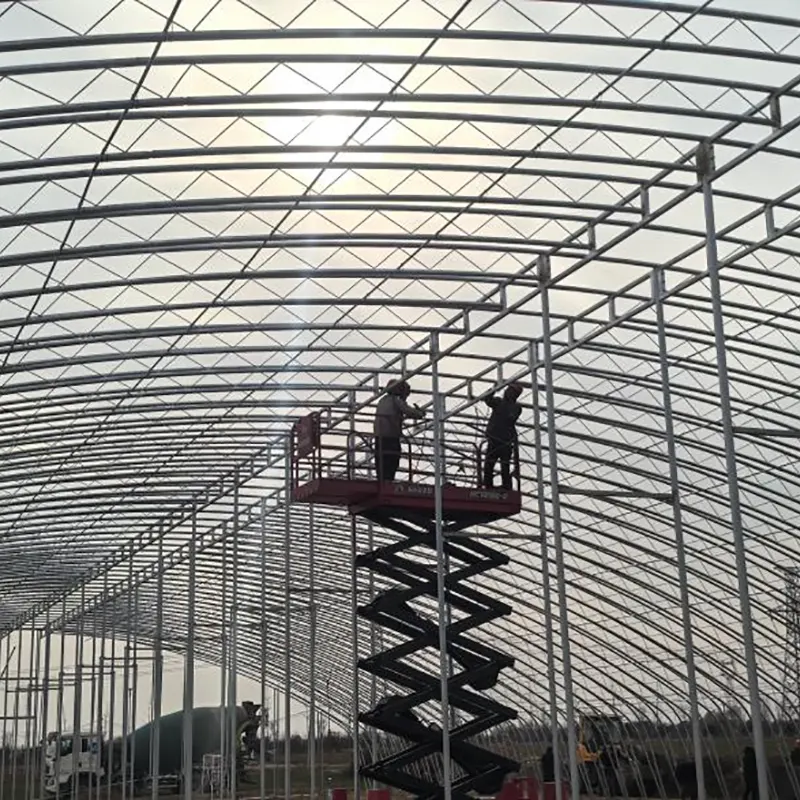 Svejset stål Truss Arch Solar Drivhus